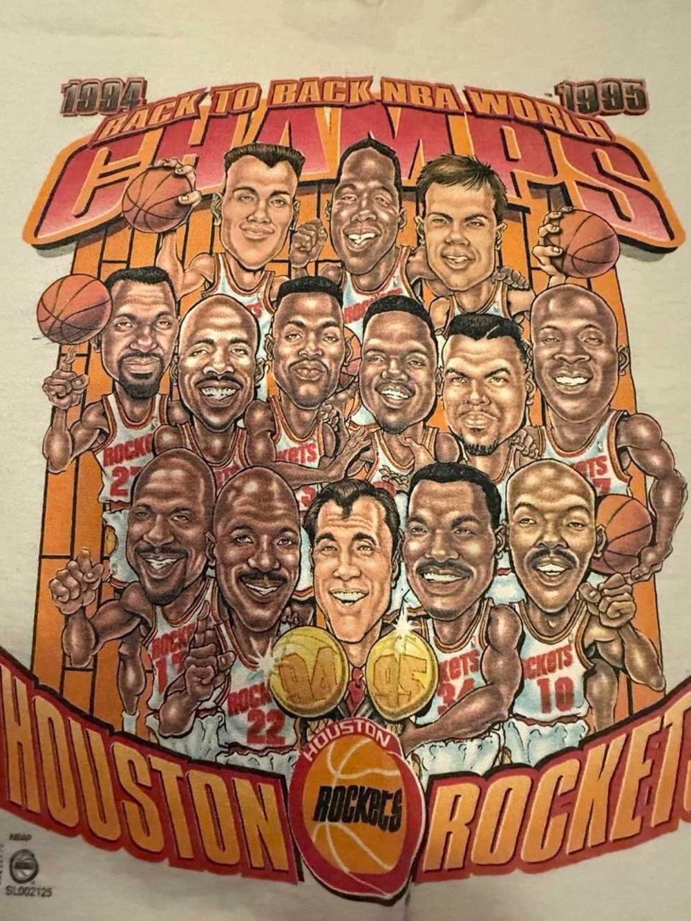 Houston Rockets Retro Graphic Tee - Cream - Picture 2 of 8